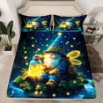 thumbnail image 2 of Feelyou 3D Magic Gnome Bed Sheets for Child, Glitter Dreamy Fireflies King Sheets, Fairy Tale Theme Sheet Set, Luxury Bedroom Decor, 4-Piece, 2 of 7