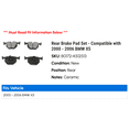 thumbnail image 2 of Rear Brake Pad Set - Compatible with 2000 - 2006 BMW X5 2001 2002 2003 2004 2005, 2 of 2