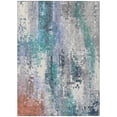 thumbnail image 2 of Addison Rugs Chantille Indoor/Outdoor Transitional Abstract Teal Machine Washable Rectangle Rug, 5' x 7'6", 2 of 8