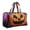 A002- Style B, variant on Halloween Gift Bag for Women with Black Halloween Tree and Halloween Pumpkin,16 Inch Spooky Yoga Bag for Autumn Travel,Gift for Her,1 Pack
