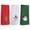 Red White Green, variant on Coduop 3 Pack Christmas Hand Towels Set, Bathroom, Kitchen and Cleaning for Holiday Home Decor Set