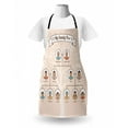 thumbnail image 3 of Family Apron, Vintage Style Family Tree with Members Avatars Genealogy and Kinship Concept Print, Unisex Kitchen Bib with Adjustable Neck for Cooking Gardening, Adult Size, Multicolor, by Ambesonne, 3 of 4