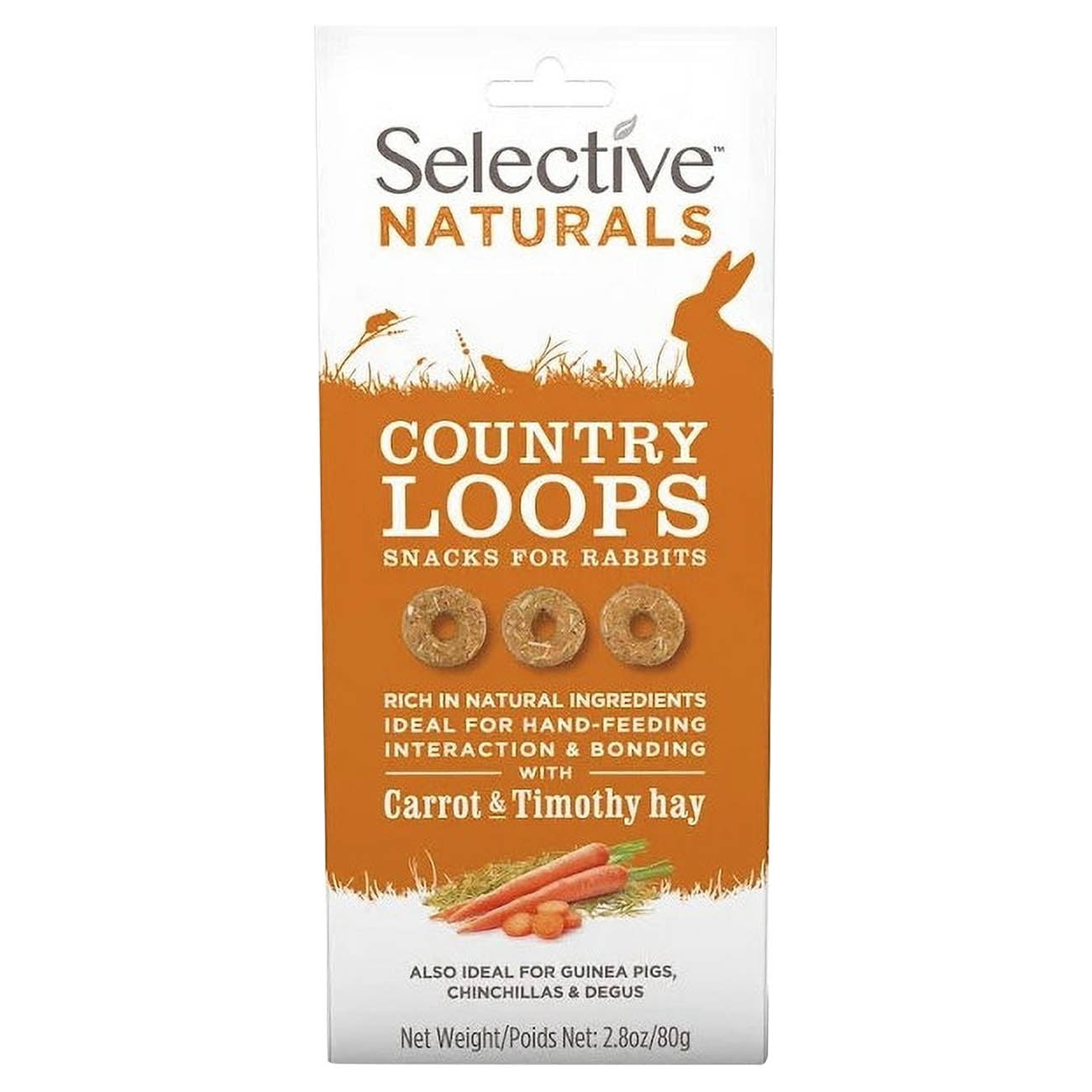 Supreme Pet Foods Selective Naturals Country Loops - Healthy and Delicious Rabbit Guinea Pig Treats