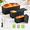 Black, variant on 3 Pack Black Non-stick Carbon Steel Pullman Loaf Pans with Lids