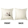 thumbnail image 3 of WIRESTER 18x18 inch Square Decorative Throw Sofa Pillow Cases, French Bulldog Dog Lying Down Looking Up, 3 of 7