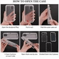 thumbnail image 6 of For iPhone 17 Transparent Phone Case Compatible with MagSafe, Triple Layer Magnetic Charging Case, Heavy Duty Shockproof and Drop-Proof Phone Case, Crystal Orange, 6 of 6