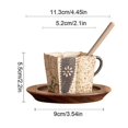 thumbnail image 5 of Daisies Handpainted Porcelain Tea Cup Vintage Floral KungFu Teacup for Adults, 5 of 5