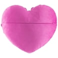 thumbnail image 4 of JWH 3D Luxury Fuchsia Velvet Rose Heart Shaped Throw Pillow Decorative Rose Petal Cushion for Bedroom Living Room Wedding and Valentine's Day 34x40cm, 4 of 8