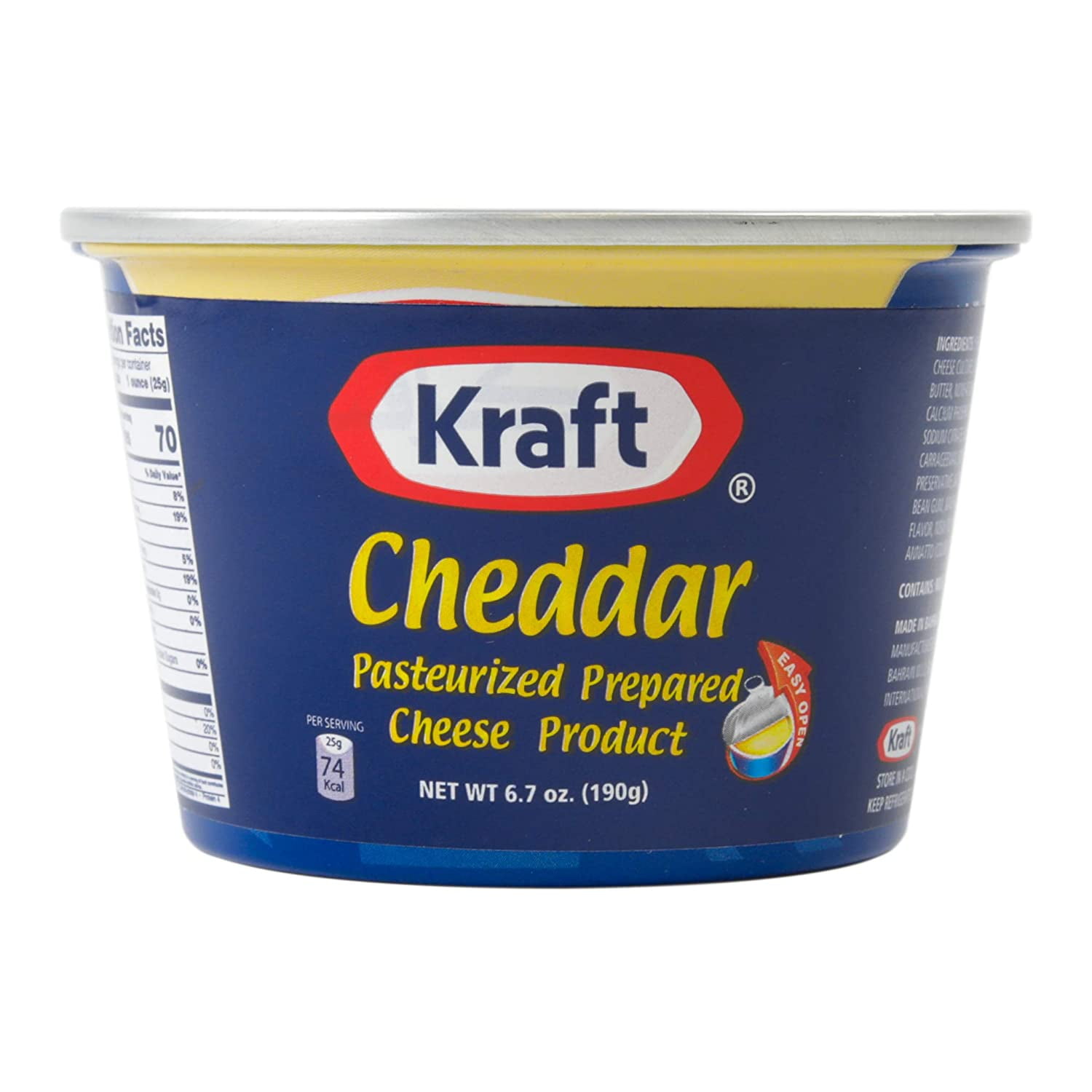 Kraft Prepared Pasturized Cheddar Cheese, Pantry Staple Cheese Spread
