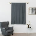 thumbnail image 3 of Yipa Gray Blackout Roman Curtains for Kids Bedroom Thermal Insulated Curtains Rod Pocket Tie Up Shade Curtains 1-Panel for Small Windows Bathroom Kitchen (22 x 46 Inches Long), 3 of 7