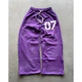 thumbnail image 3 of Pantalones casuales de rayas simples de moda Y2K para hombres y mujeres, pantalones rectos sueltos estilo retro Harajuku, pantalones deportivos de cintura alta y estilo hip hop, 3 of 5