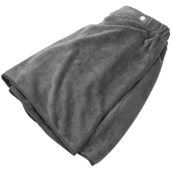 BESTOYARD Stylish Grey Polyester Bath Towel, Strong Water Absorption, for Bathroom Use