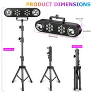 Wondnuga Mini DJ Light with Stand- Tripod - RGB Sound-Activated Remote Control for Party/Stage/Wedding/Parties