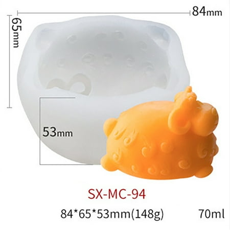 

Sheep Curly Wool Sheep Silicone Mold DIY Soap Aromatherapy Candle Mold Cake Baking Tool