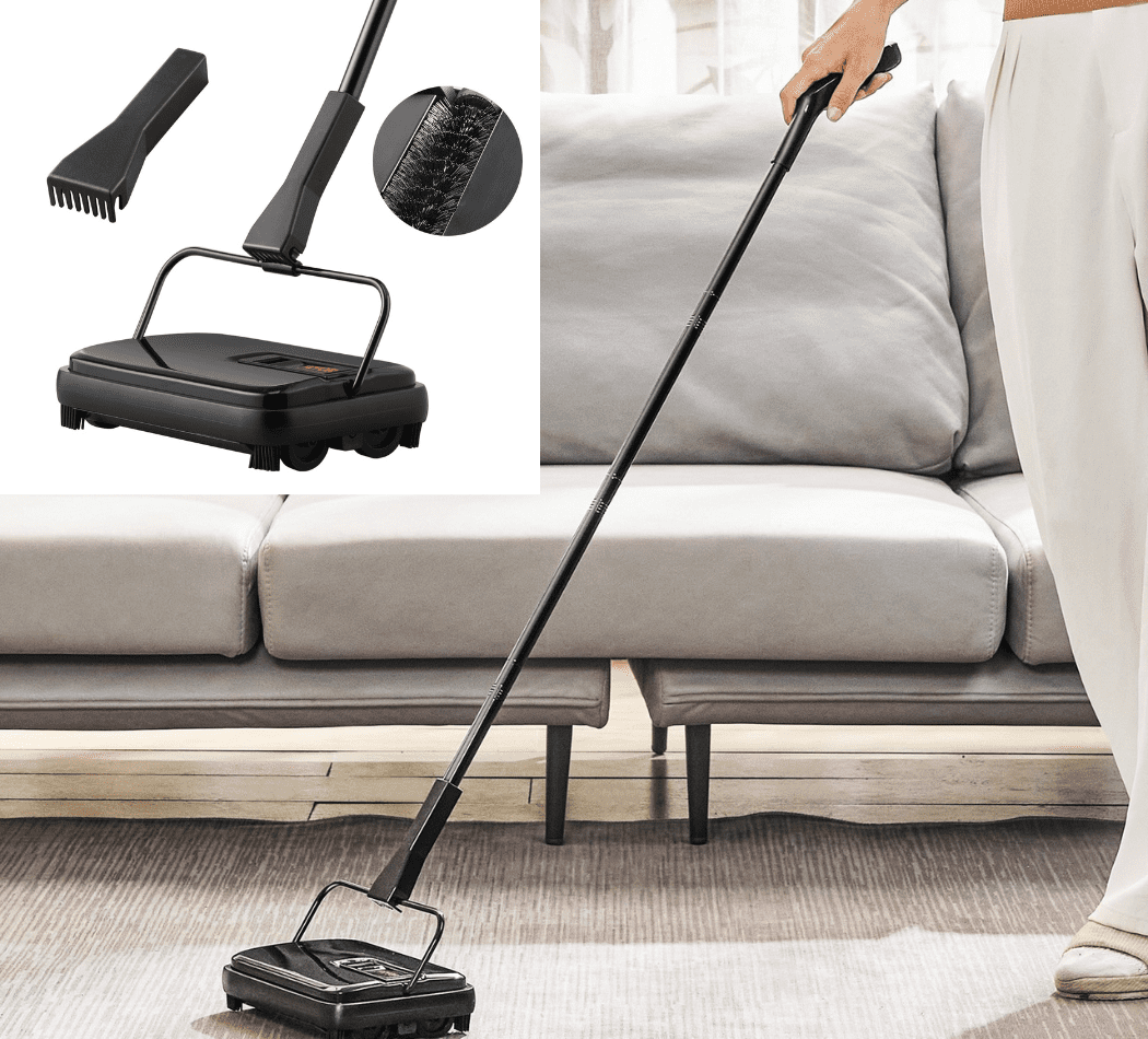 VEVOR Carpet Sweeper, Manual NonElectric Floor Sweeper