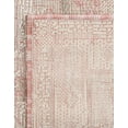 thumbnail image 7 of Unique Loom Outdoor Traditional Collection Area Rug - Valeria (10' Square Pink/Ivory), 7 of 7