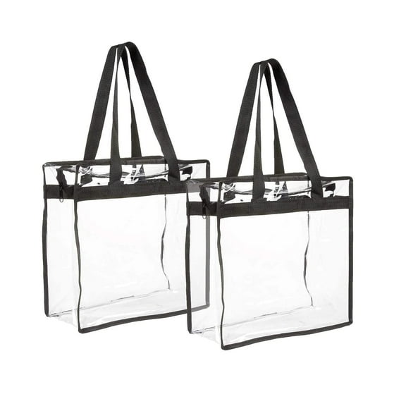 Clear Bag for Stadium Events Approved,12x6x12 Large Transparent Tote,Clear Bag for Gym Concert Sports