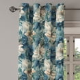 thumbnail image 3 of Ambesonne Botanical Garden Grommet Curtain, Cold Tones Floral, 50"x96", Slate Blue and Dark Teal, 3 of 5