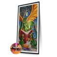 thumbnail image 2 of Taladro de diamante Lectura Dragón 5D Kits de pintura de bricolaje Arte de pared redondo completo (B5341) Hugtrwg Para estrenar, 2 of 9