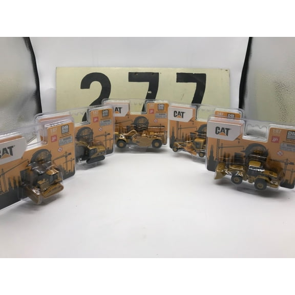 Ho Scale 1:87 Caterpillar Construction Vehicles Complete Set of 5 Diecast Master