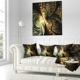 thumbnail image 3 of Designart Fractal Illustration - Abstract Throw Pillow - 18x18, 3 of 5