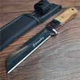 thumbnail image 3 of 16CM lightweight stainless steel knife, outdoor camping hunting knife, fruit knife, sharp and durable blade, wooden handle, 3 of 5
