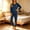 Dark Blue, variant on Xdegoge Kids Warm Thermal Underwear Sets Boys Girls Contrast Trim Long Sleeve Top and Pants Winter Base Layer Pajamas Two Piece Sleepwear Cozy Home Loungewear