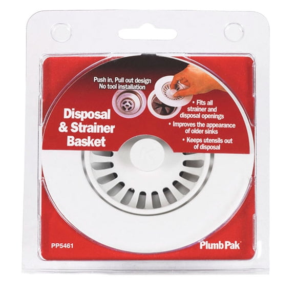 STRAINER/DISPOSAL RIM WH (Pack of 1)