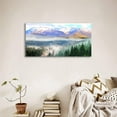thumbnail image 6 of HFDF Canvas Wall Art for Bedroom Misty Forest Foggy Mounta Landscape Artwork Nature Picture Bathroom Decor Smoky Scenery Patg For Livg Room Home Office Decorations 20x16inch Framed, 6 of 6