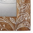 thumbnail image 2 of Foreside Home and Garden Natural 4 x 6 inch Floral Pattern Decorative Wood Picture Frame, 4x6, Brown, 2 of 5