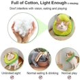 thumbnail image 3 of Collar cónico ajustable para gatos, suave, para recuperación, con forma de aguacate, para gatos después de cirugía., 3 of 5