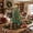 Green, variant on THE BRIVE 3 ft Pink Artificial Christmas Tree with LED lights Includes Ornaments and Star