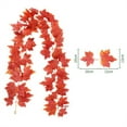 thumbnail image 2 of Autumn Wreaths For Table Decorations Artificial Maple Leaves Life-like Leaves, 2 of 6