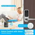 thumbnail image 6 of Smart Lock, 5-in-1 Keyless Entry Door Lock, Smart Door Locks for Front Door, Fingerprint Door Lock, Biometric Door Lock with Handle, Door Lock with Code Support App &WIFI Control (Silver), 6 of 6