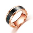 thumbnail image 4 of kurtrusly Temperature Ring Steel Emotion Mood Rings Couple Intelligent Sensitive Hand Jewelry, Size 10, Rose Gold, 4 of 6