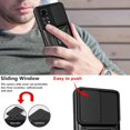 thumbnail image 4 of Case for Xiaomi Redmi Note 11 4G (Not 5G) with Slide Camera Cover, Heavy Duty Military Grade Protection Phone Case with Ring Stand for Xiaomi Redmi Note 11 4G/Redmi Note 11S SJ Black, 4 of 7