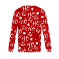 thumbnail image 5 of Christmas Shirts for Women Fall Tops Loose Fit Pleated Long Sleeve Shirts Casual Crew Neck Christmas Print Blouse Plus Size Tees, 5 of 5