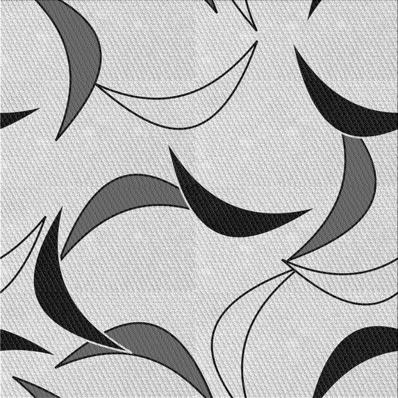 Ahgly Company Indoor Square Patterned Battleship Gray Area Rugs, 8' Square