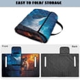 thumbnail image 5 of COEQINE Universal Golf Cart Seat Towel Blanket with 4 Front Pockets & Convenient Fold-Away Design, Fits for EZGO, Yamaha, Club Car and More 2 Person Seats, Ice Fire Wolf Tiger, 5 of 8