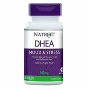 Angle View: 3 Pack Natrol Dhea Mood & Stress Supports a Healthy Mood and Promotes Balanced Hormone, 60 Tablets