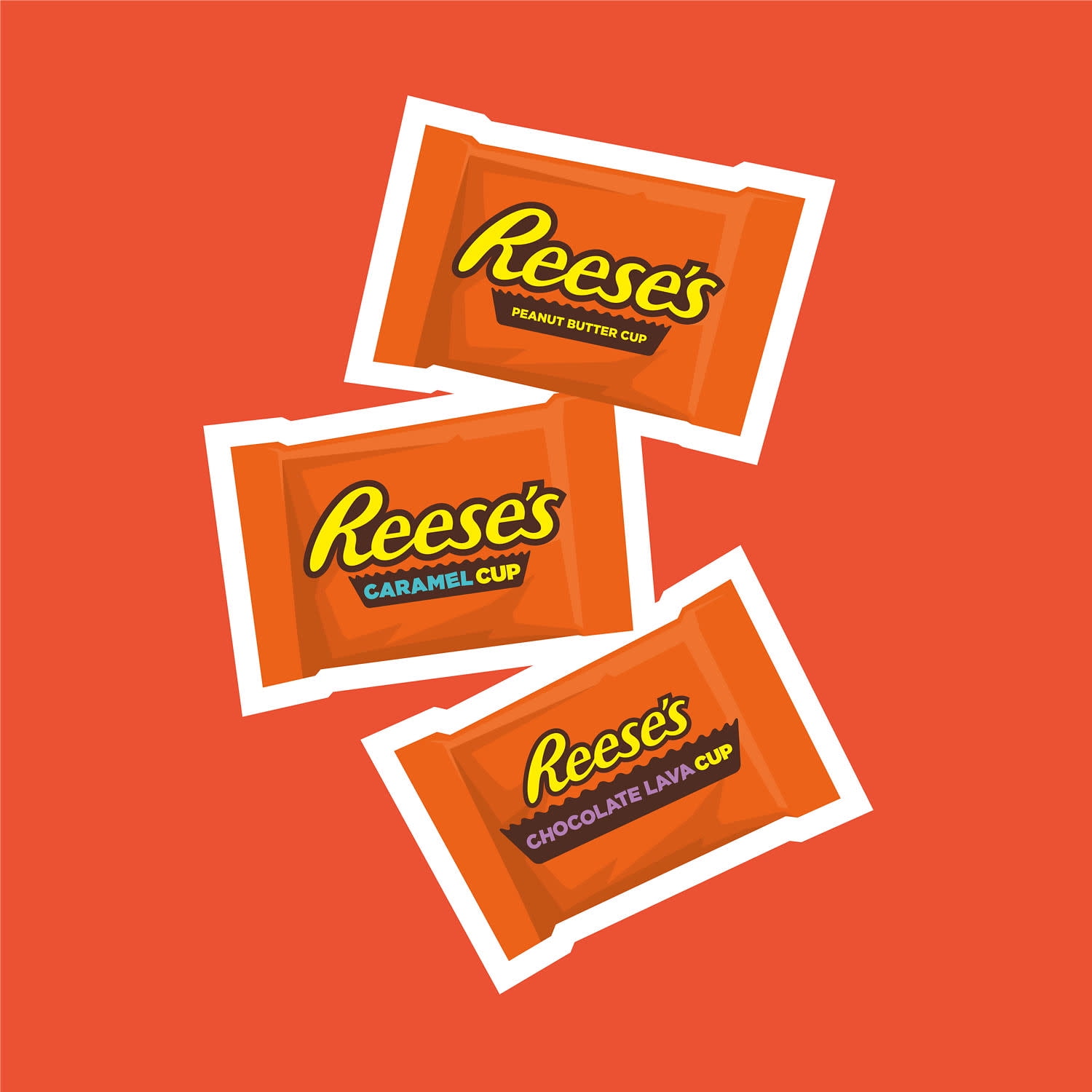 Reese's Assorted Flavored Snack Size Peanut Butter Cups Candy, Party Pack 28.05 oz