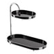 thumbnail image 4 of Organizador de baño de 2 capas, estante de tocador, decoración decorativa, multifunción, cosmético Negro con plata, 4 of 9