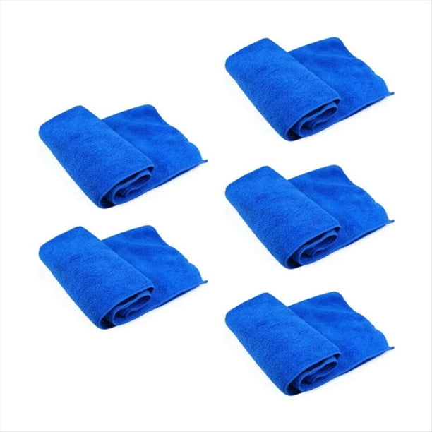 5 Uds. Paños de Limpieza de Microfibra, Paños de Limpieza de Microfibra Sin Pelusa para Ventanillas de Coche, Toallas de Limpieza Reutilizables