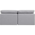 thumbnail image 6 of Meridian Furniture Indulge 70" Contemporary Linen Fabric Modular Sofa in Gray, 6 of 7