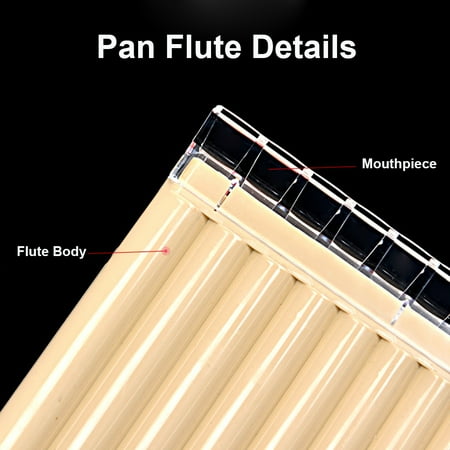 18 Pan Flute Panpipes C Key Pan Pipes with Mouthpiece for Beginners Students