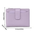 thumbnail image 2 of Fiudx Cartera Corta para Mujer, Piel Flor de Alta Gama, Gran Capacidad para 18 Tarjetas, Cremallera de Doble Capa, Fácil Extracción de Tarjetas, Ligera y Portátil, Diseño Elegante, 12,5 X 9,8 X 3 Cm, 2 of 5