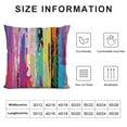 thumbnail image 5 of Creowell  Abstract Throw Pillow Cushion Cover, Multicolored Expressionist Work of Art Vibrant Rainbow Design Tainted Pattern, Decorative Square Accent Pillow Case, 5 of 5