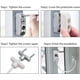 thumbnail image 4 of 2 cerraduras de seguridad para puertas corredizas y ventanas, con cable de retención y llave de acero inoxidable., 4 of 5