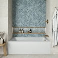 thumbnail image 2 of Streamline NAL-5340-BGL 60 in. x 30 in. Acrylic Right-Hand Drain Alcove Bathtub in Glossy White With External Drain in Brushed Gold, 2 of 10