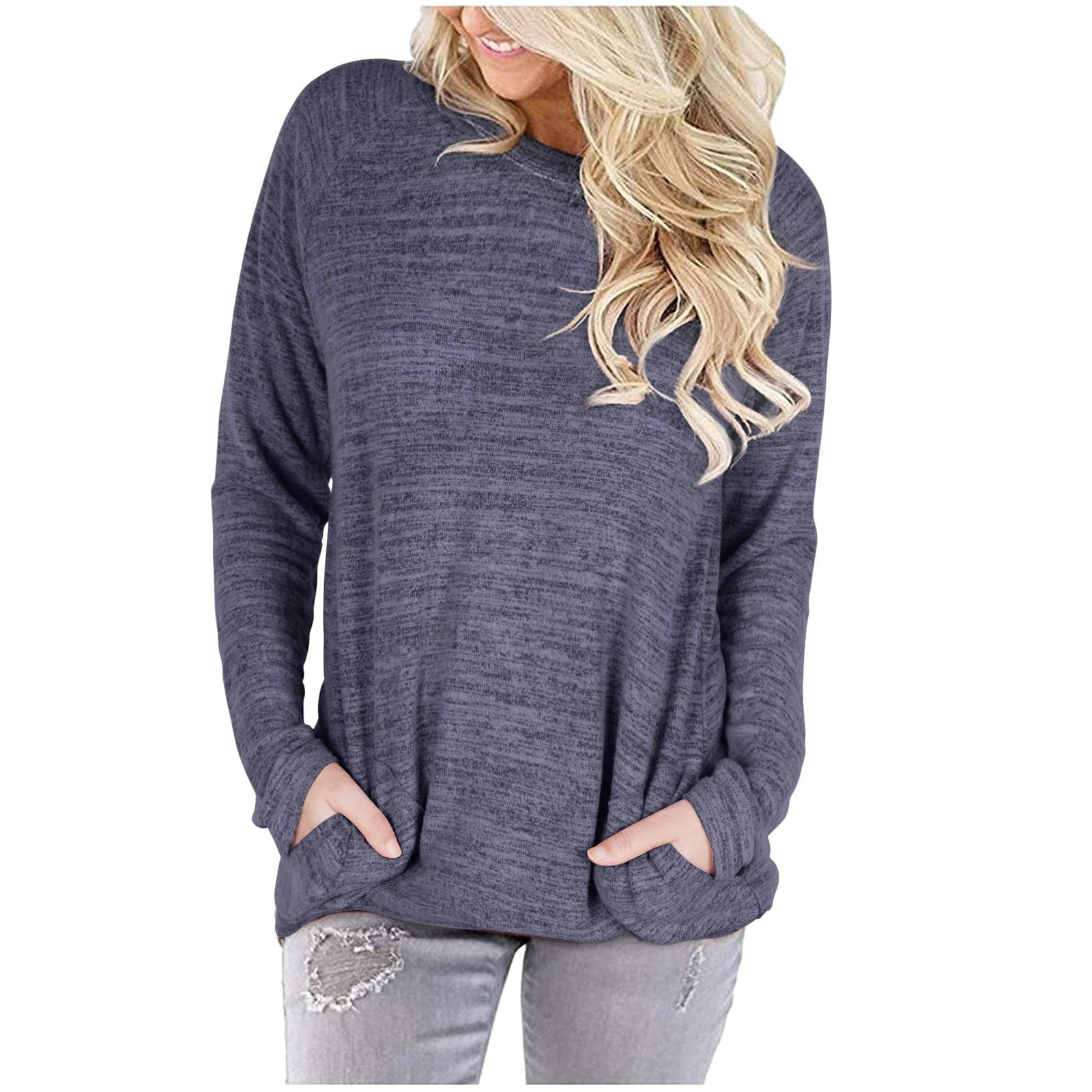 Swiusd Plain Hoodie Women Crewneck 